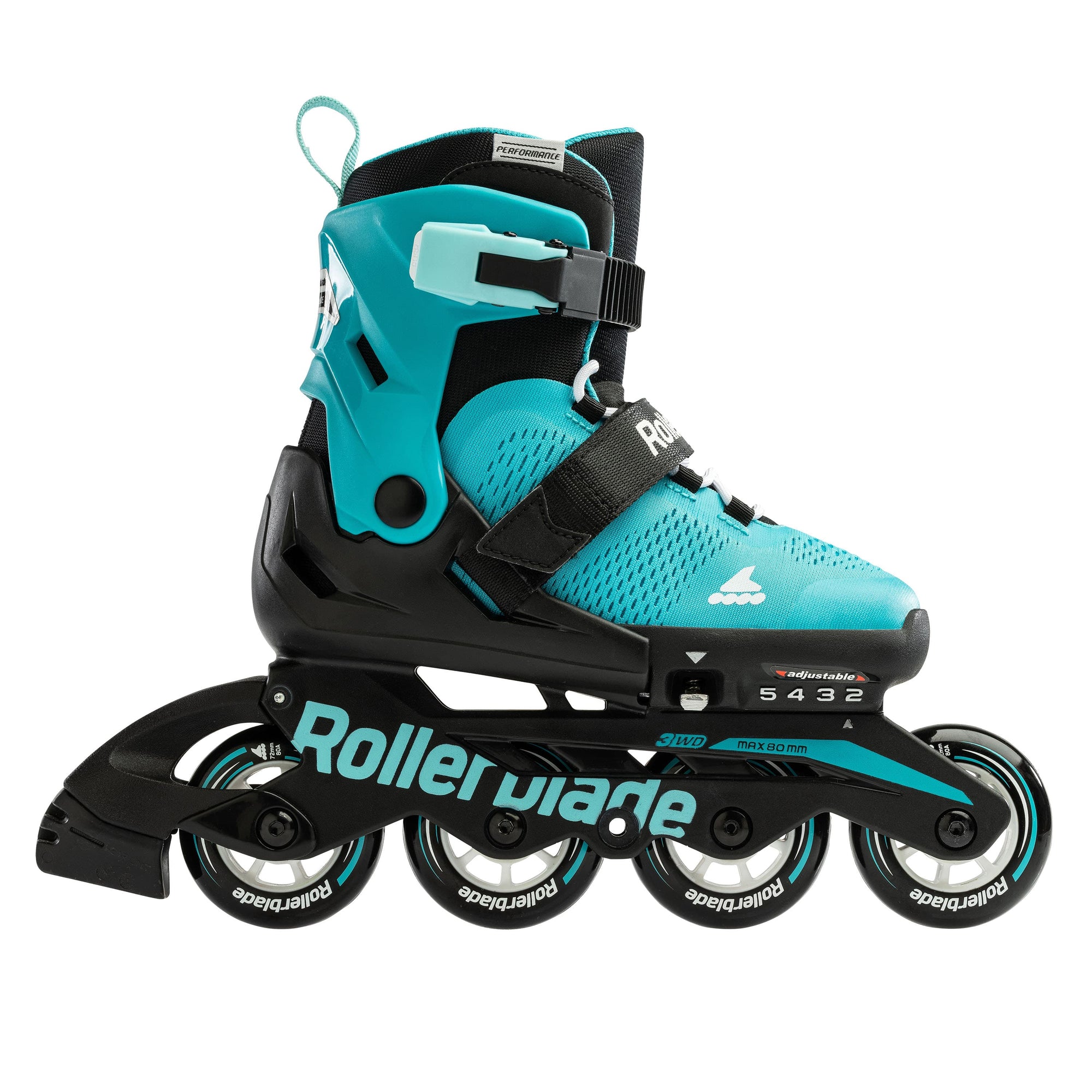 Rollerblade Pattino in linea da ragazzo Microblade 072219003D9 acquamarina nero