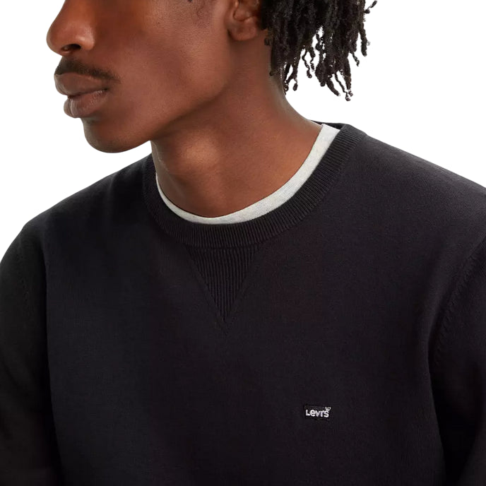 Levi's maglia girocollo da uomo Lightweight Housemark A72070001 nero
