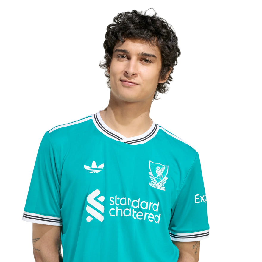 Adidas Maglia Liverpool FC 25/26 JV6428 Verde - Maglia Calcio Ufficiale con Tecnologia AEROREADY