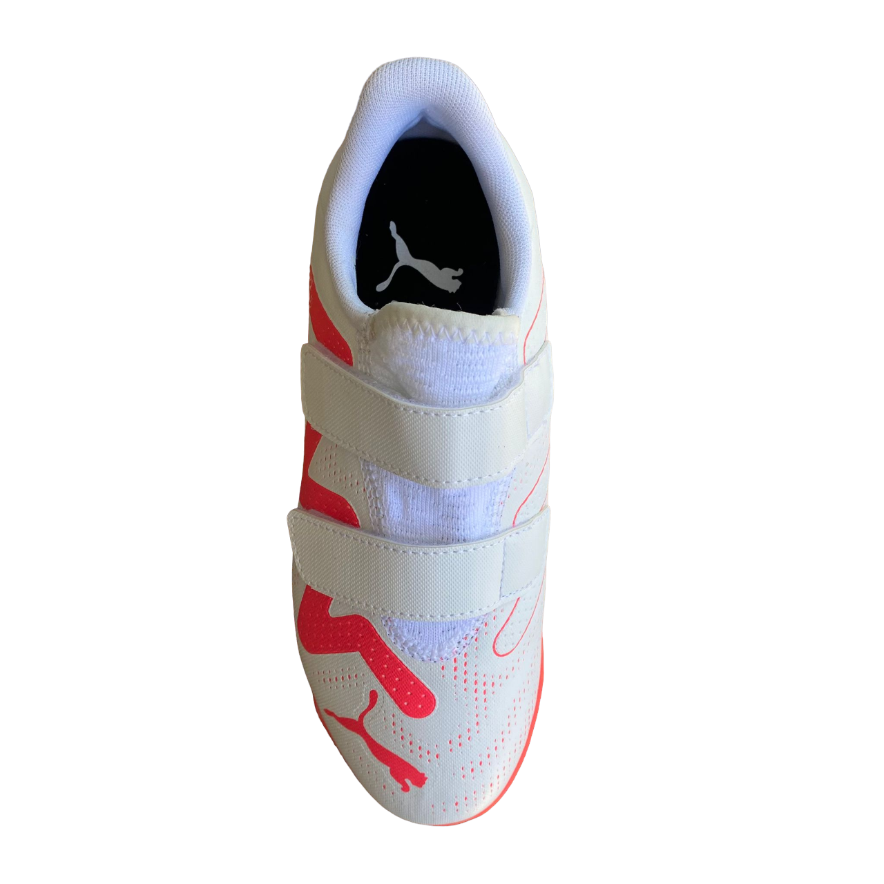 Puma scarpa da calcetto da ragazzo con strappo Future Play TT V 107394-01 bianco-orchidea