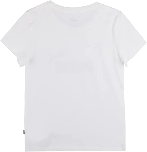 ESS Tee 587029 G white corta Sportiamo Puma – manica ragazza 02 da Logo T-shirt