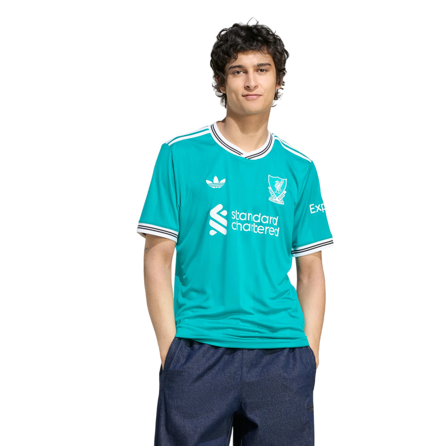 Adidas Maglia Liverpool FC 25/26 JV6428 Verde - Maglia Calcio Ufficiale con Tecnologia AEROREADY