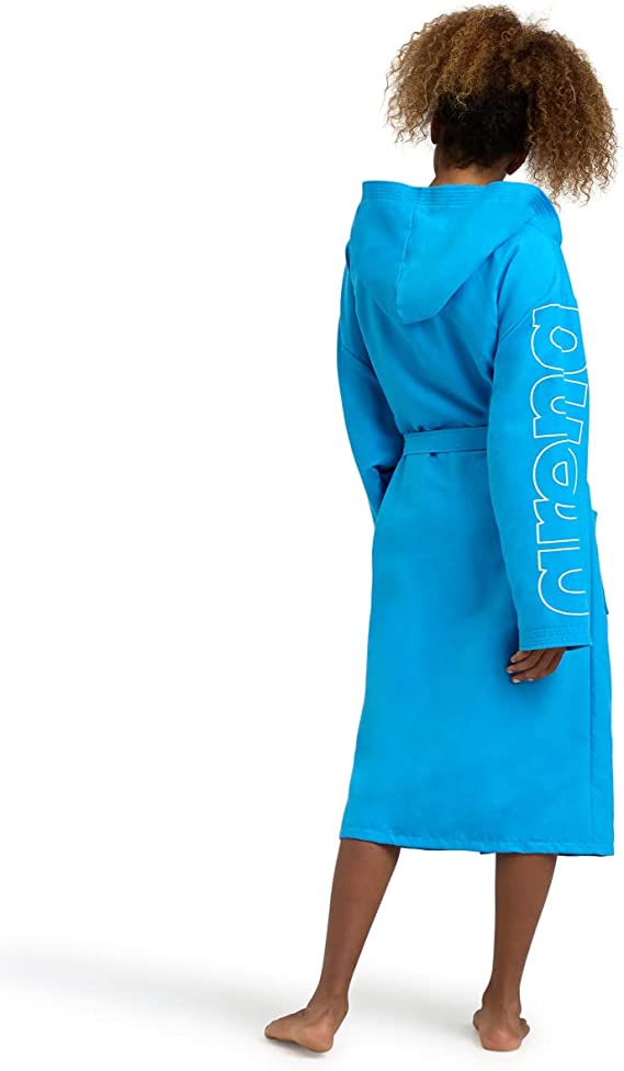 Arena Accappatoio in microfibra da adulto unisex 005308401 azzurro-bianco