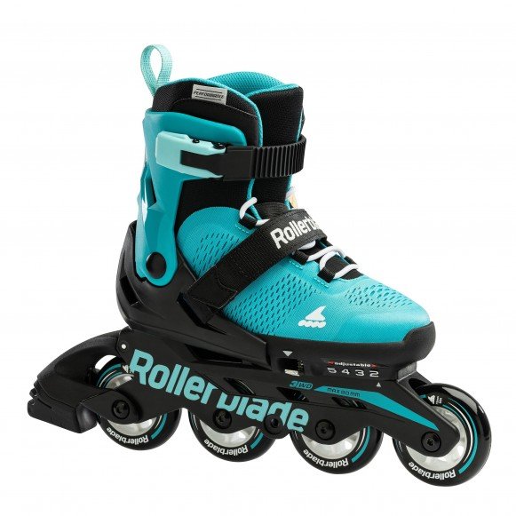 Rollerblade Pattino in linea da ragazzo Microblade 072219003D9 acquamarina nero