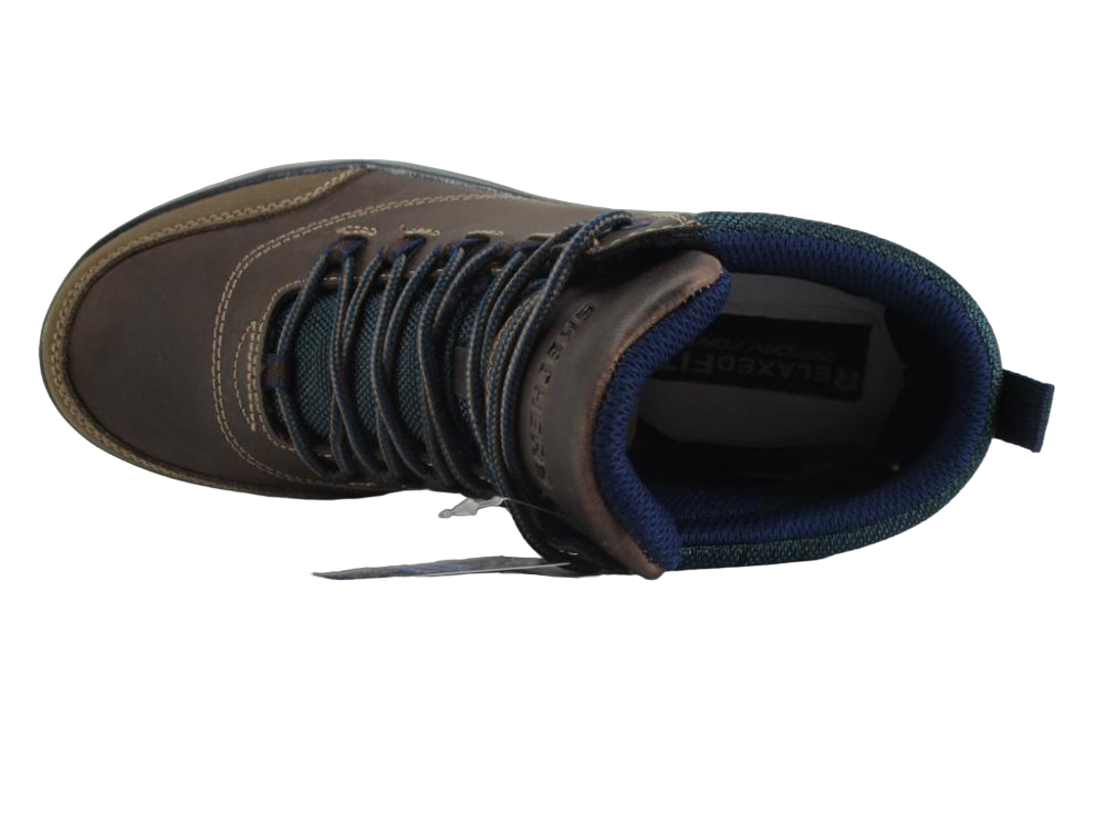 Skechers scarpa casual da bambino Direct Pulse 93879L CHOC marrone