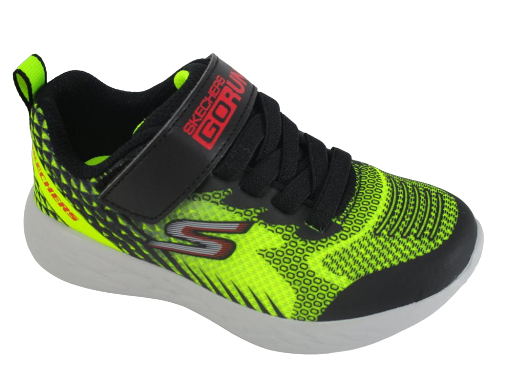 Skechers scarpa da corsa da bambino Go Run 600 Baxtux 97858LYLBK giallo nero