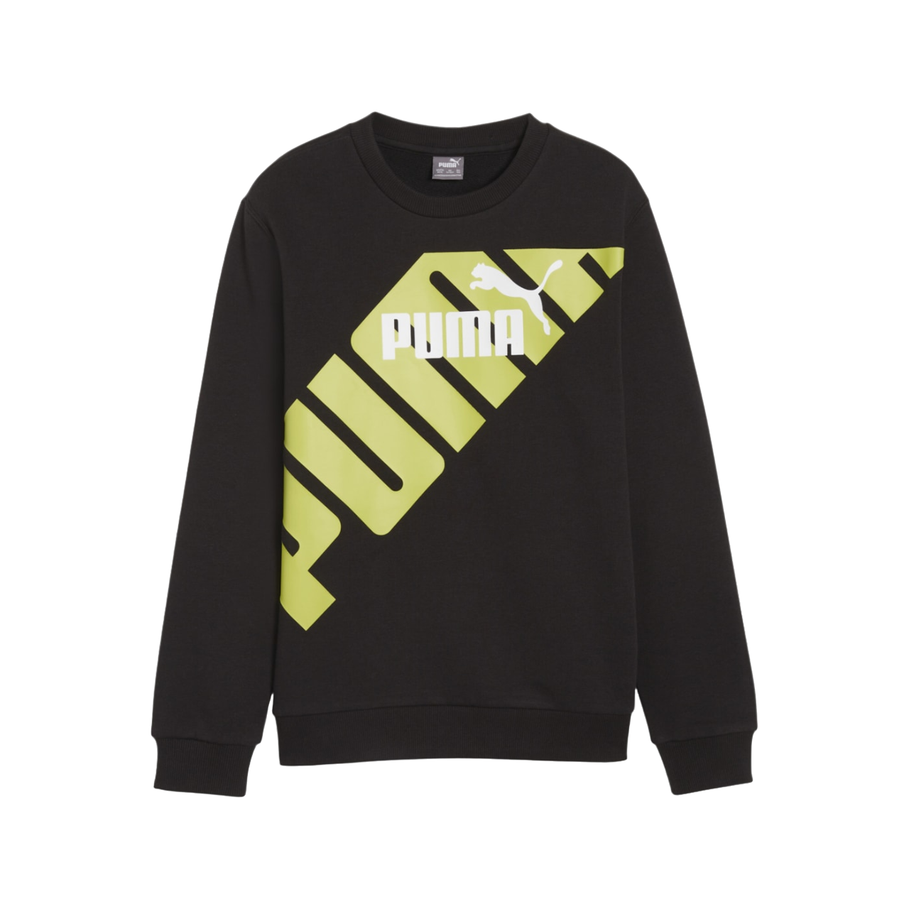 Puma felpa girocollo da ragazzo Power Graphic 679255-51 nero