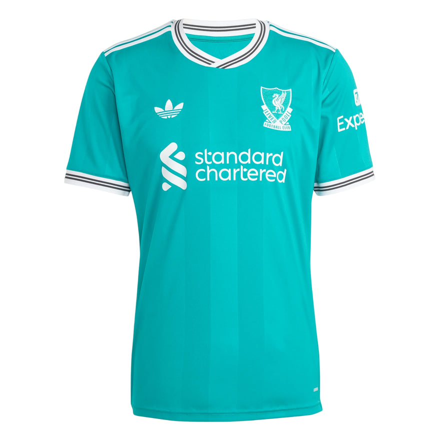 Adidas Maglia Liverpool FC 25/26 JV6428 Verde - Maglia Calcio Ufficiale con Tecnologia AEROREADY