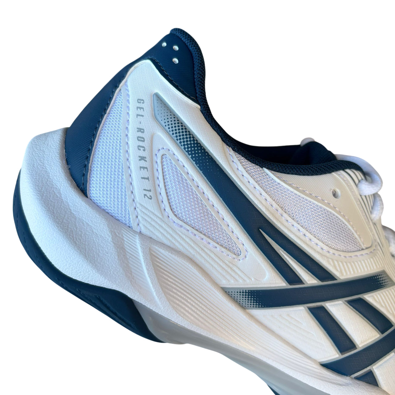 ASICS GEL-Rocket 12 1071A116-100 Bianco – Scarpa Indoor Uomo, Stabilità e Comfort - tallone