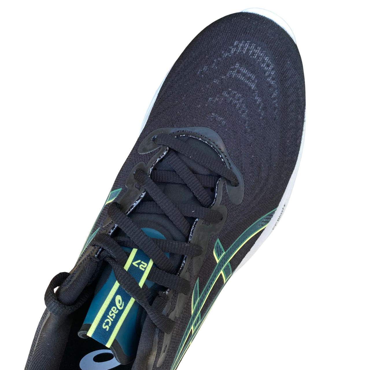 ASICS Gel-Cumulus 27 1011B960-004 Black/Lucid Yellow | Running uomo comfort PureGEL - tomaia