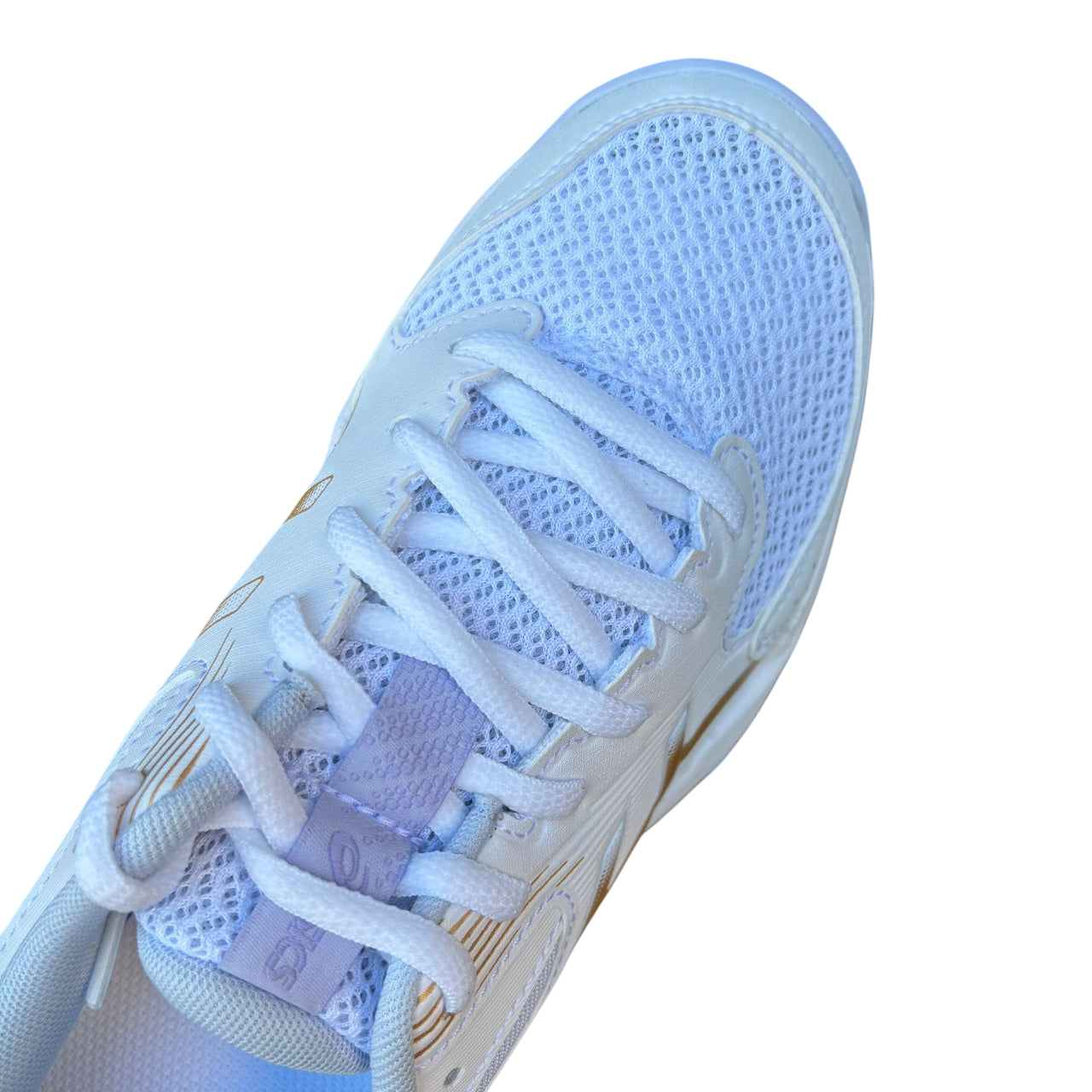 ASICS Gel-Rocket 12 1072A119-102 Bianco/Champagne | Scarpe Volley Donna Indoor  - tomaia