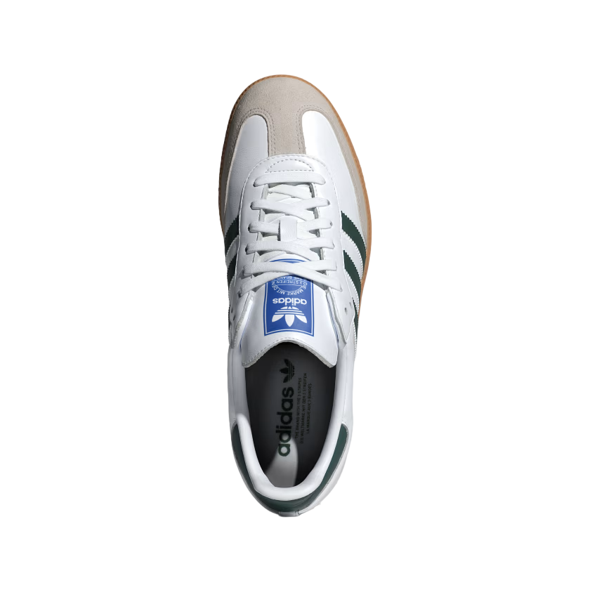 Adidas Originals scarpa sneakers da uomo Samba OG IE3437 bianco-verde