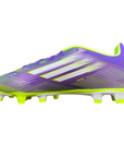 Scarpe da calcio Adidas F50 Club modello JI0043 leggendarie per velocità esplosiva, ritorno dell'icona F50 con DNA speed, vista interna