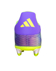 Scarpe da calcio Adidas F50 Club modello JI0043 leggendarie per velocità esplosiva, ritorno dell'icona F50 con DNA speed, vista tallone