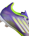 Scarpa da calcio Adidas F50 League colore viola con tecnologia FG/MG per velocità massima, modello JI0003, tacchetti