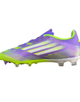 Scarpa da calcio Adidas F50 League colore viola con tecnologia FG/MG per velocità massima, modello JI0003, interno
