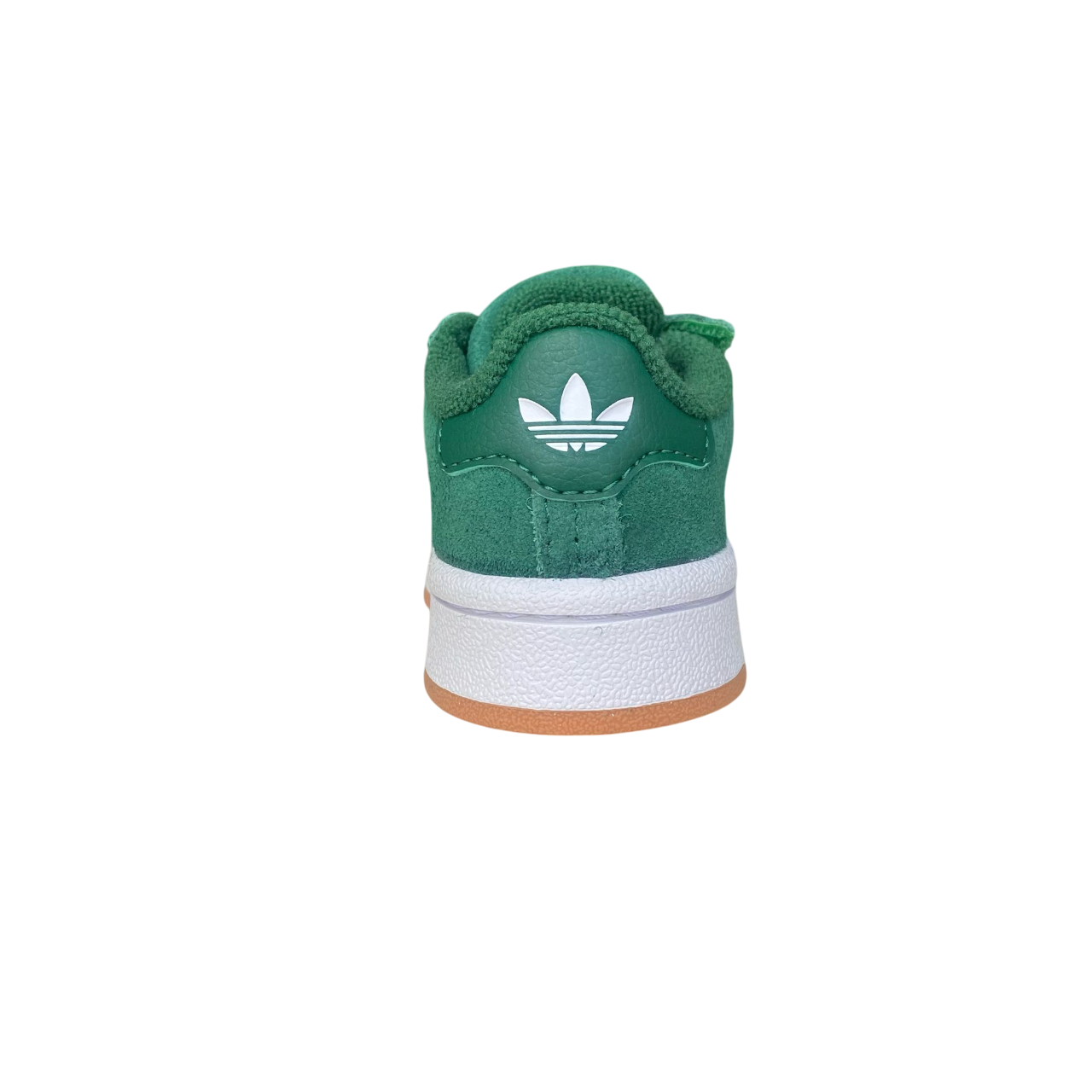 Adidas Originals scarpa sneakers da bambino con strappo e laccio elastico Campus 00s JI4333 verde-bianco