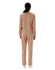 Adidas Tuta Essentials 3-Stripes JX0507 Donna Beige - vista posteriore