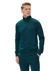 Adidas Tuta sportiva Basic 3 Strisce Tricot Track Suit JX5502 Aurora Ivy - Felpa con Zip