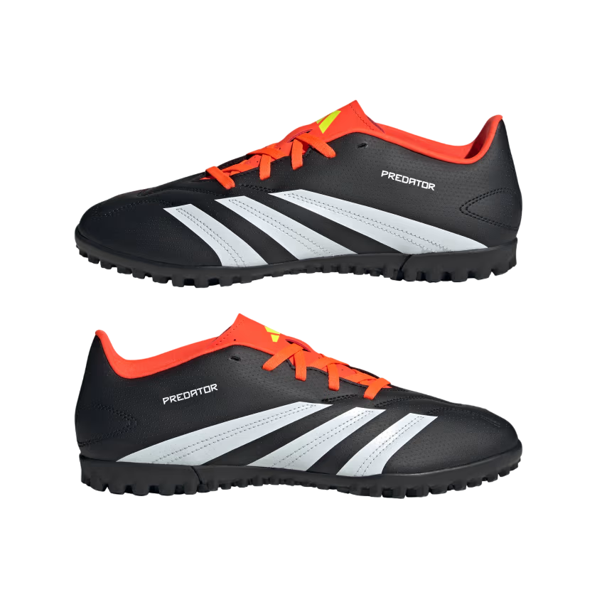 Adidas scarpa da calcetto da uomo Predator Club Turf IG7711 nero bianco rosso