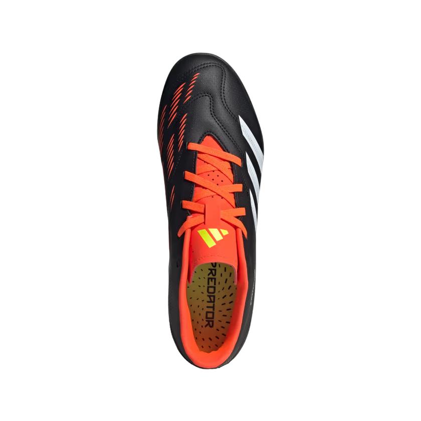 Adidas scarpa da calcetto da uomo Predator Club Turf IG7711 nero-bianco-rosso