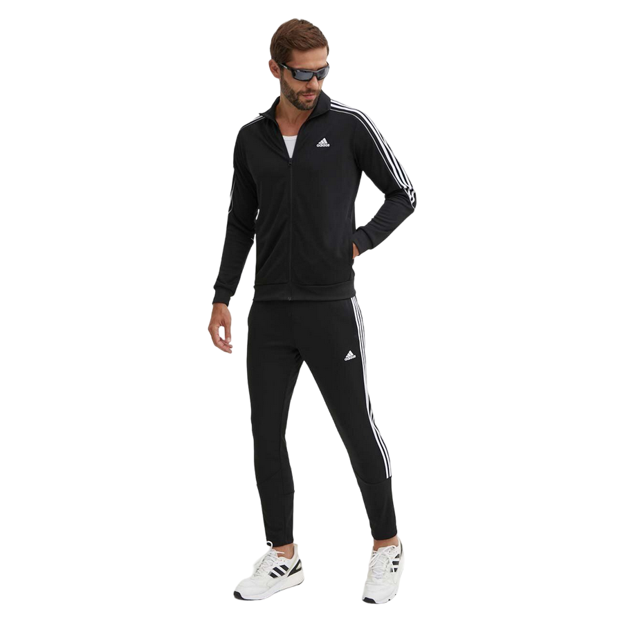 Adidas tuta sportiva da uomo 3-stripes Essentials IX1277 nero