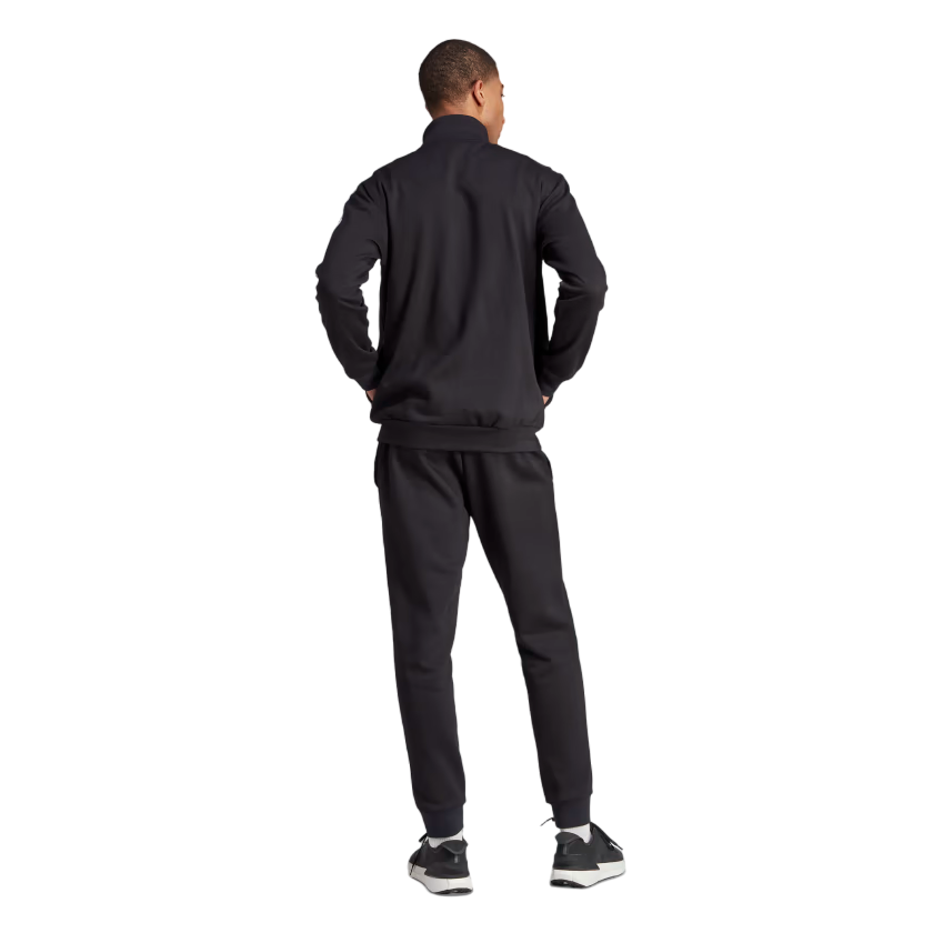 Adidas tuta sportiva da uomo Basic 3-Stripes Fleece IJ6067 nero-bianco