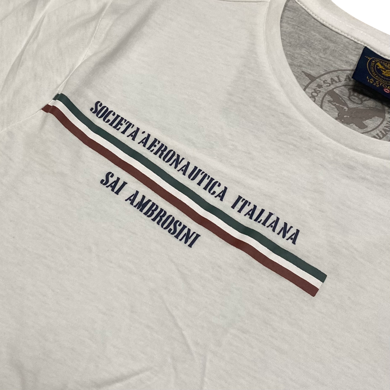 Aeronautica Italiana maglietta manica corta da uomo 010390U bianco