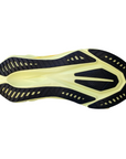 Asics Novablast 5 1011B974-402 scarpa da corsa uomo blu-ambra, vista laterale con dettagli tecnologici della suola antiscivolo