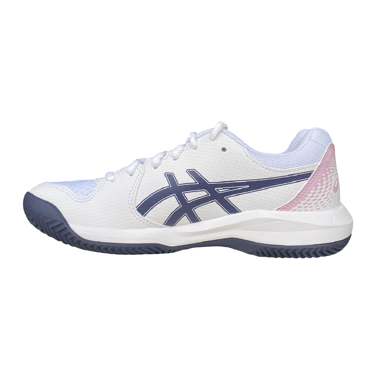 Asics scarpa da tennis da donna per terra battuta Gel Dedicate 8 Clay 1042A255-104 bianco-indigo
