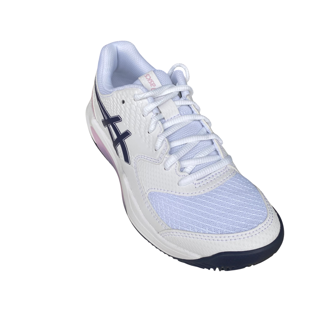 Asics scarpa da tennis da donna per terra battuta Gel Dedicate 8 Clay 1042A255-104 bianco-indigo