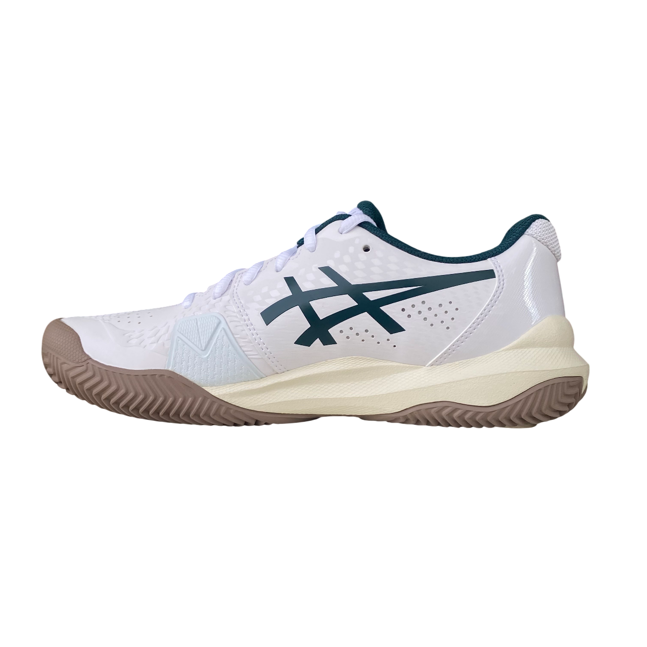 Asics scarpa da tennis per terra battura da uomo Gel-Challenger 14 Clay 1041A449-104 bianco-verde1