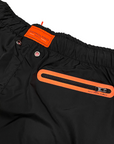 Astrolabio costume a pantaloncino da uomo con cerniera al taschino posteriore M87C P7Y nero_dettaglio