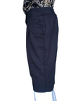 Astrolabio pantaloncino fresco estivo da donna CA63 500 nero_laterale