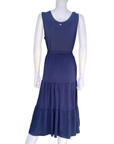 Astrolabio vestito smanicato da donna M86G 956 blu_retro