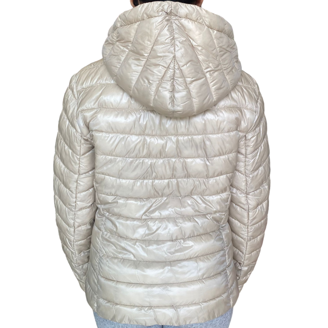 Astrolabio giacca con cappuccio da donna 100 grammi CV87 095 beige