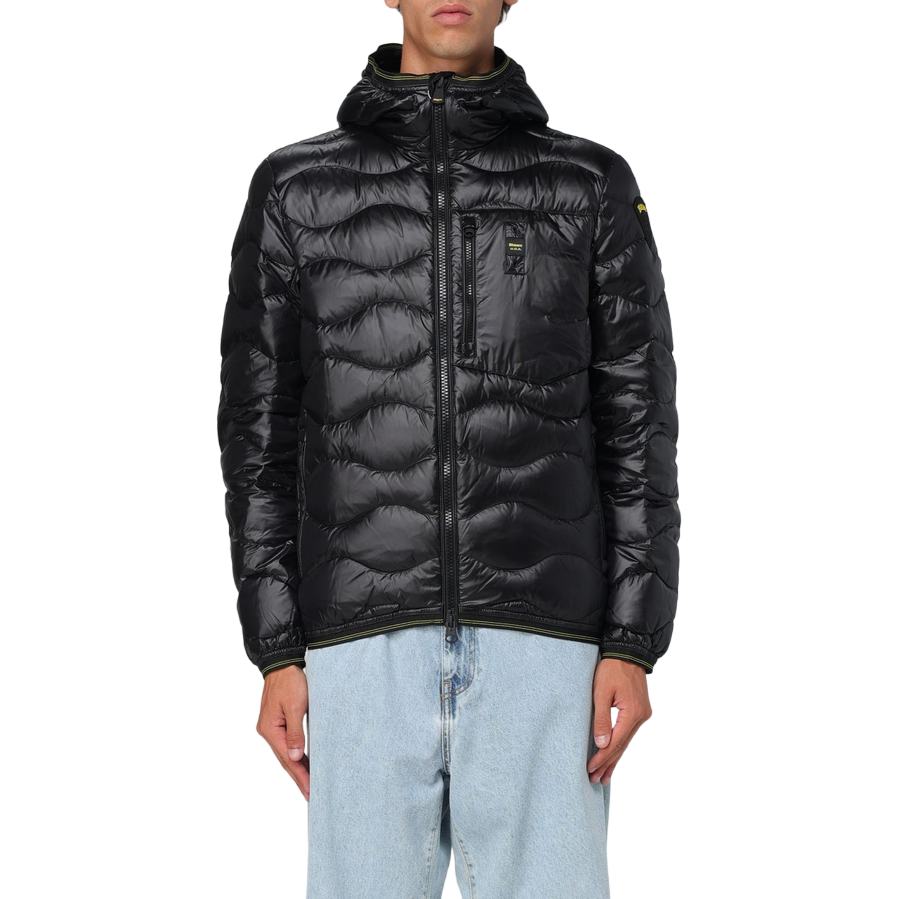 Blauer Piumino da uomo leggero ad onde Wave 24WBLUC0303 006355 999