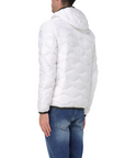 Blauer Piumino da uomo leggero ad onde Wave 24WBLUC0303 006355 100 bianco 3