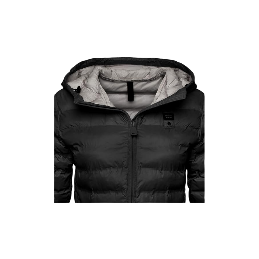 Blauer giubbino da donna con cappuccio e cuciture nastrate Ellis 25SBLDC02232 007104 999 nero