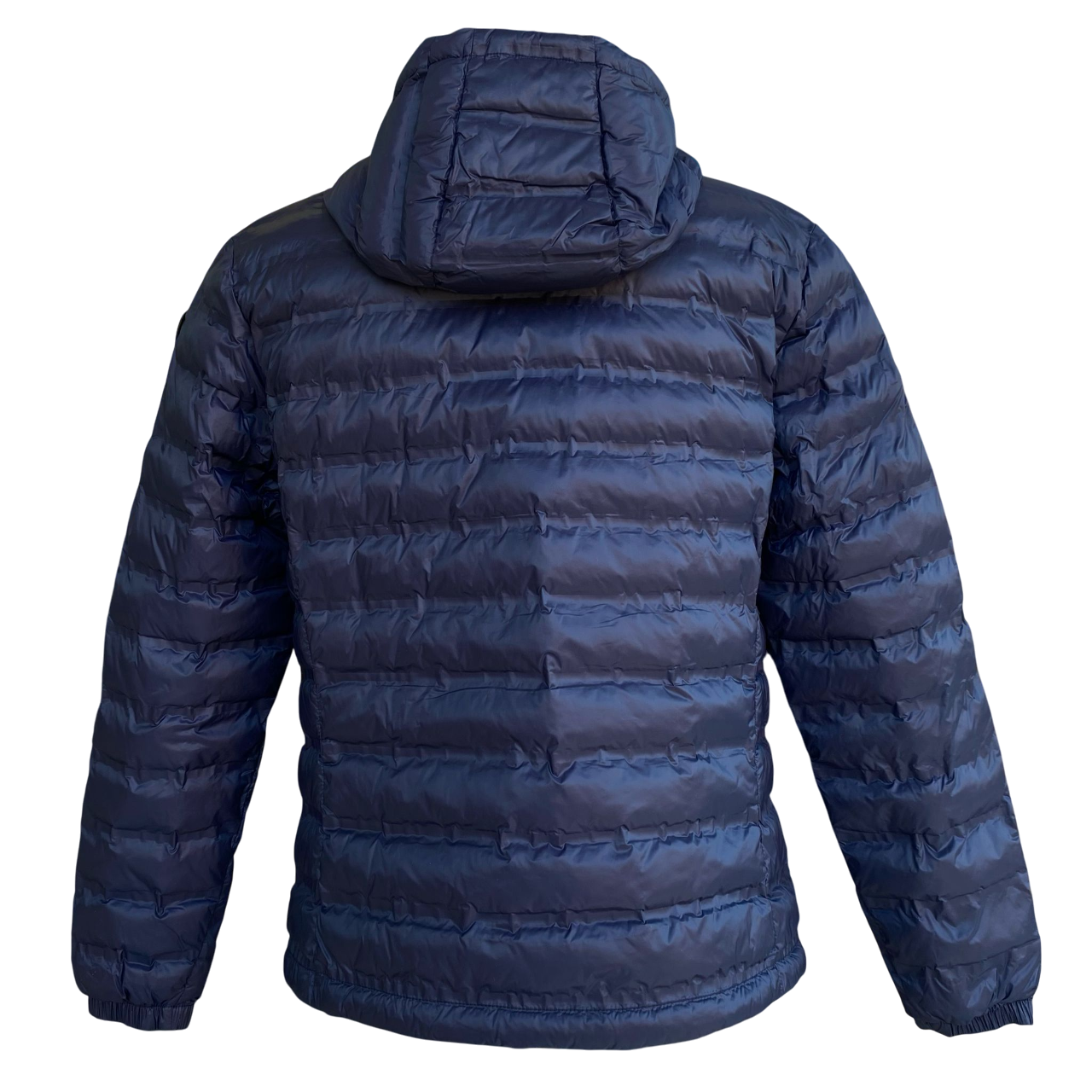 Blauer giubbino da uomo con cappuccio termosaldato 25SBLUC02227-007104 888 blu