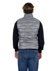 Blauer giubbino smanicato da uomo con cuciture a onde Danny 25SBLUC02229 005958 937 grigio
