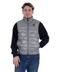 Blauer giubbino smanicato da uomo con cuciture a onde Danny 25SBLUC02229 005958 937 grigio