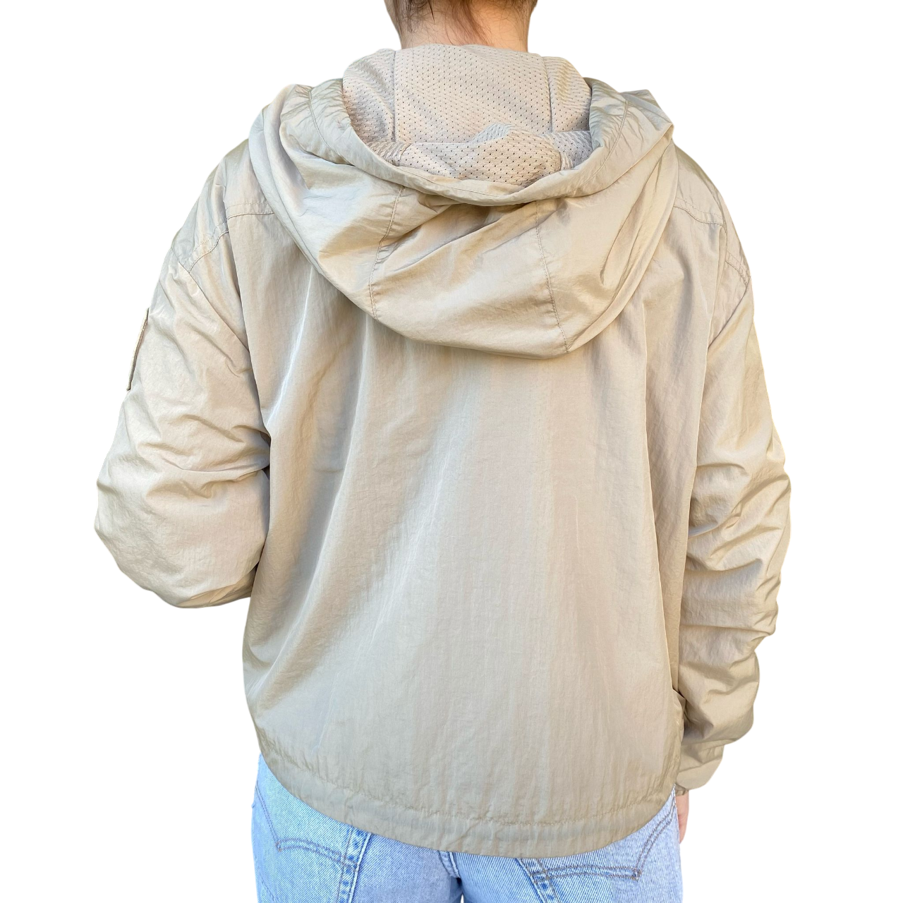 Blauer giubbino traspirante da donna con cappuccio Burrage 25SBLDC01328-007131 283 beige