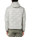 Blauer pumino leggero da uomo con cappuccio e cucitura ad onde 25SBLUC03012-006719 933 ghiaccio