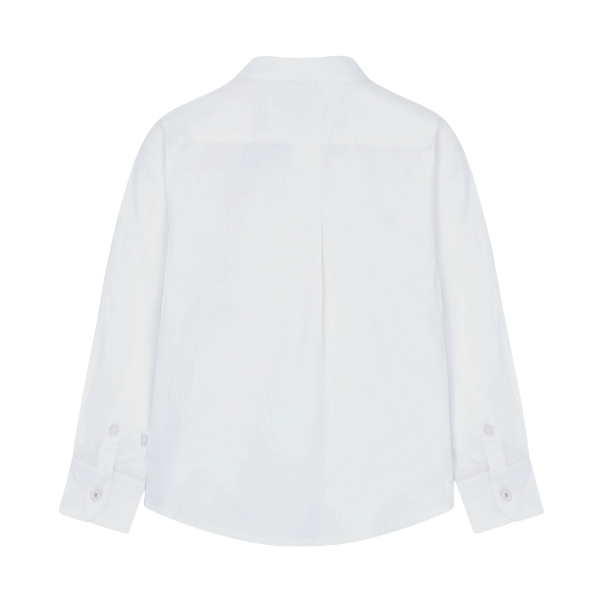 Boboli Camicia in tessuto a fantasia da bambino 738536 1100 bianca
