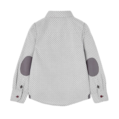 Boboli Camicia oxford manica lunga per ragazzo 737209 9174 grigio