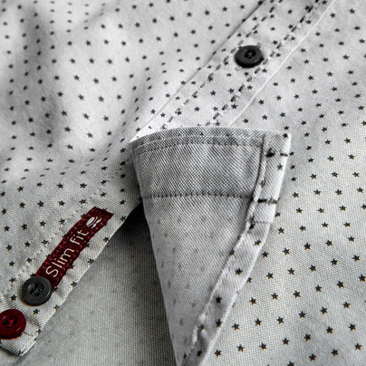 Boboli Camicia oxford manica lunga per ragazzo 737209 9174 grigio