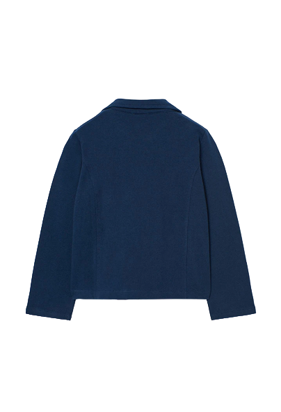 Boboli Giacca felpata da bambina 438218 2440 blu marino