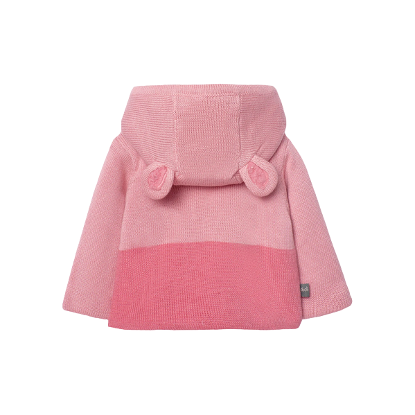 Boboli Giacca in tricot per neonato con cappuccio 109112-3872 rosa