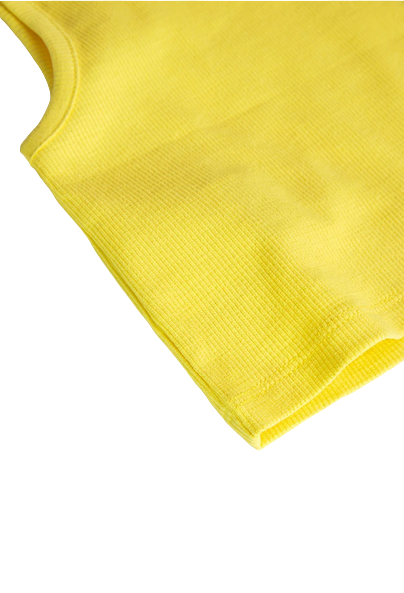 Boboli Top a costine da bambina 498045 1199 giallo